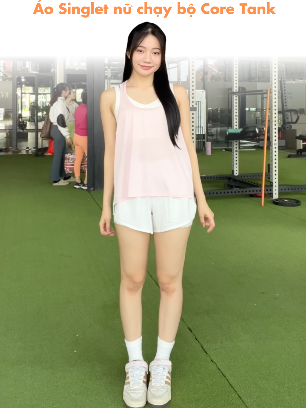 Áo Singlet Core Tank vibe: thoáng mát, tập sung, chạy mượt 💪 #CoolmateforWomen #coolmate  #dotapthethao #shorts #singlet #aonu #fitcheck