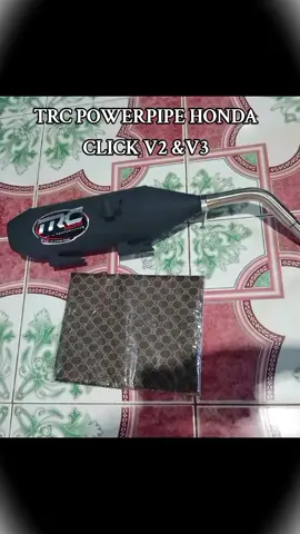 TRC POWERPIPE HONDA CLICK V2 V3 #pipe#trcpipeforclick#motorparts #tiktokshop #fyp 