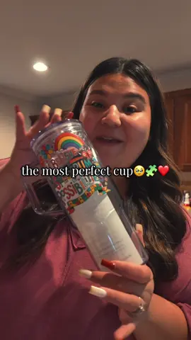 such a special cup, just like my girly 🥰 #autismawareness #autismcups 