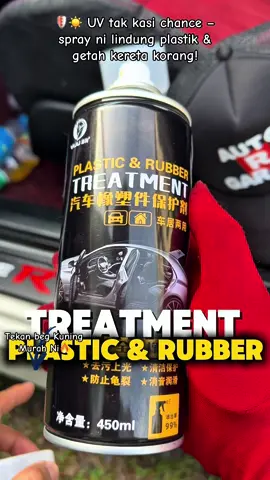 ✨🚗 “Plastik kusam? Spray sekali terus kilat balik macam baru bosku!” 🔧💨 “Rawat, kilat & tahan lama – semua boleh settle dengan 1 spray je!” #PlasticAndRubberTreatment #SprayPlastikKereta #RubberTreatmentSpray #DashboardTreatment #SprayInteriorKereta