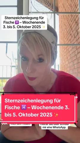 Sternzeichenlegung für Fische ♓ – Wochenende 3. bis 5. Oktober 2025 ✨ Diese Legung ist allgemein – sie kann auf dich zutreffen, teilweise oder auch gar nicht. Kartenlegungen sind ein Wegweiser und dienen der Unterhaltung – mach dein Leben niemals davon abhängig. Ich bin kein Arzt, kein Heilpraktiker und auch kein Therapeut. Wenn du eine persönliche Kartenlegung möchtest, klick auf den Link in meiner Bio oder schreib mir eine WhatsApp. Gelegt wurde mit den Lenormand-Karten von Angelina Schulze, den Engelskraft-Lanamore-Karten. 💫 Speichere dir das Video gerne ab und schaue später wieder vorbei. ❤️ Mach auch gerne das Herz ❤️ rot und drück auf das ➕ – darüber würde ich mich sehr freuen. #Fische #Sternzeichen #Lenormand #Kartenlegung #tarottok 