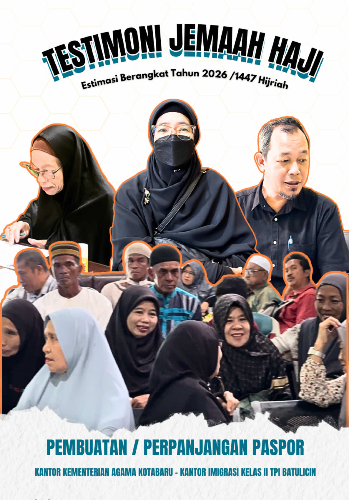 Asslamu’alaikum wr wb #sahabatreligikemenagkotabaru Yuk simak apa kata jemaah haji estimasi berangkat tahun 2026 tentang pelayanan pembuatan /perpanjangan paspor yang di selenggarakan kantor kementerian agama kab. Kotabaru bersama kantor imigrasi kelas II TPI batulicin ?  #KemenagRI #KemenagKalsel #KemenagKotabaru #pembuatanpaspor  ______________________________________ Kantor Kementerian Agama Kabupaten Kotabaru Website : www.kotabaru.kemenag.go.id Instagram : @kemenagkotabaru Facebook : KanKemenag Kotabaru Tiktok : @kemenagkotabaru Twitter : @kemenagktb Youtube : @kemenagkotabaru5675