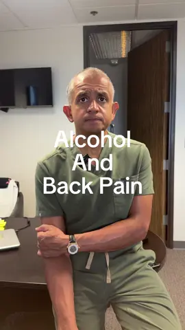 Today I am explaining the relationship between alcohol and back pain.  🍻Alcohol consumption can have a significant impact on back pain, both by exacerbating existing pain and increasing the risk of developing new back problems.  🍻Exacerbation of Existing Back Pain: Dehydration: Alcohol is a diuretic, which means it promotes water loss through urination. This can dehydrate the spinal discs, making them less resilient and more prone to pain.  🍻Muscle relaxation: Alcohol acts as a muscle relaxant, which can weaken the muscles that support the spine. This can lead to poor posture and increased strain on the back.  🍻Inflammation: Alcohol can increase inflammation in the body, including in the back muscles and spinal discs. This inflammation can contribute to pain and stiffness.  🍻Increased risk of falls: Alcohol consumption can impair coordination and balance, increasing the risk of falls, which can lead to back injuries.  #alcohol #doctor #healthcare #backpain #spinesurgeon