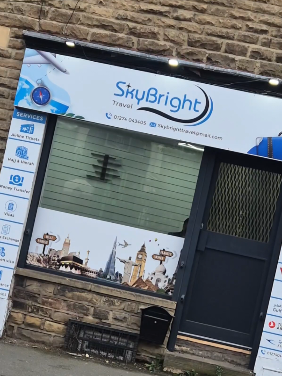 SKYBRIGHT TRAVELS LTD BRADFORD BD8 8AS 01274 043405 @Hamza🇵🇰🇬🇧  #moneyexchange #bradford #hajj #umrah #packagedholidays 