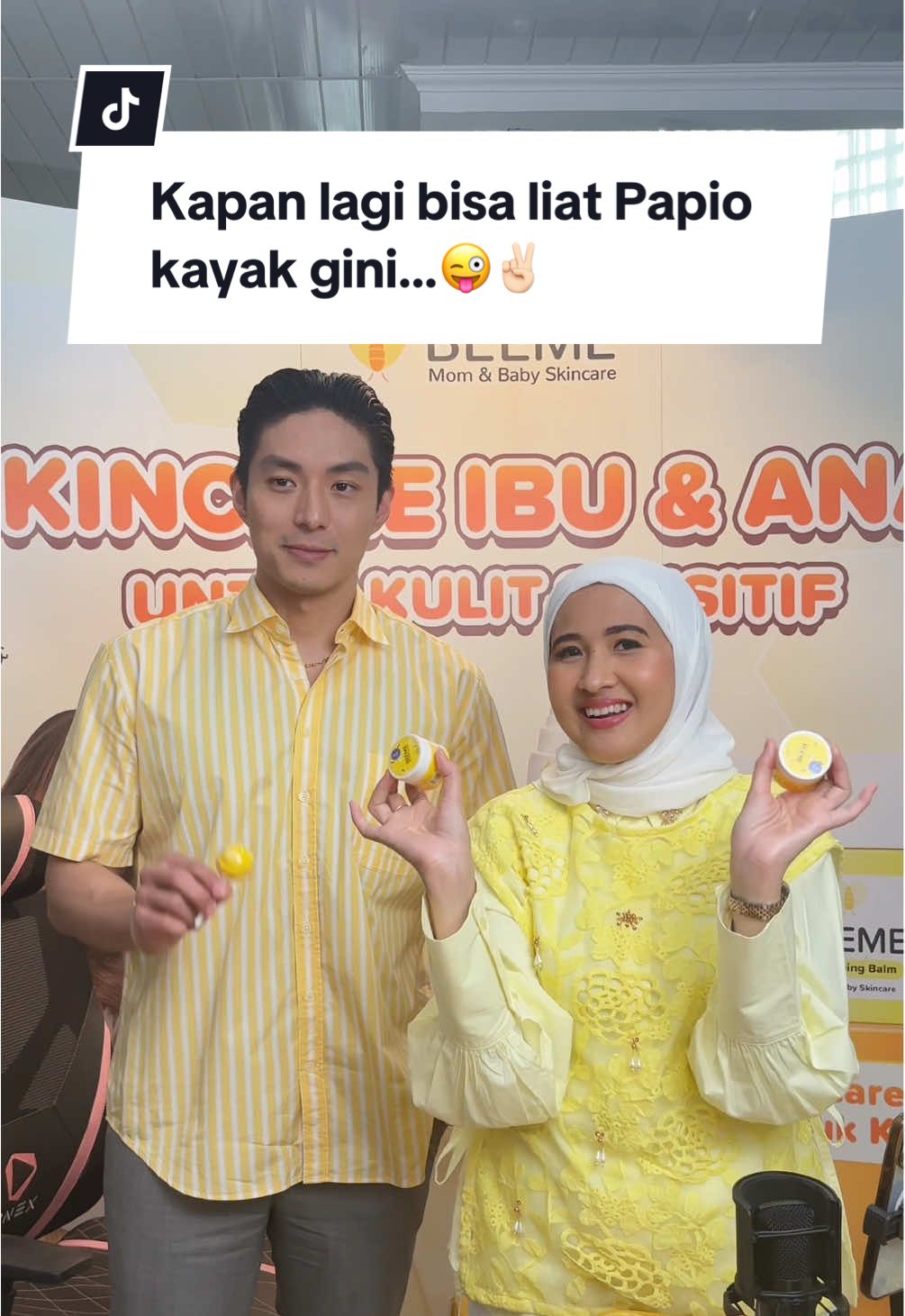 Siapa yang nonton live Beeme bareng Papio kemarin? Next live bareng siapa yaa, yuk request di kolom komentar Moms!👀 #SediaBeemediRumahMu #SkincareP3KkulitAnak #fyp #beeme #Giorgio 
