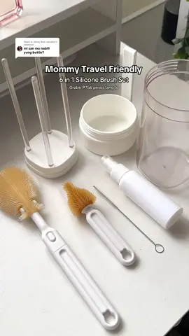 Replying to @Jenny Mae Labrador mommy mist everytime na magtatravel kasama si baby #cleaningbottle #siliconecleaningbrush #brushset #babybottlebrushset #siliconebrush Prices may be changed at any time without further notice. We reserve the right to change our product’s prices at any time without further notice