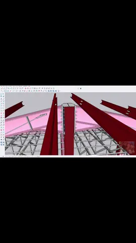Detail Joint konstruksi Baja Project Pabrik  #konstruksibaja #alderon #sketchup #tekla #engineering 