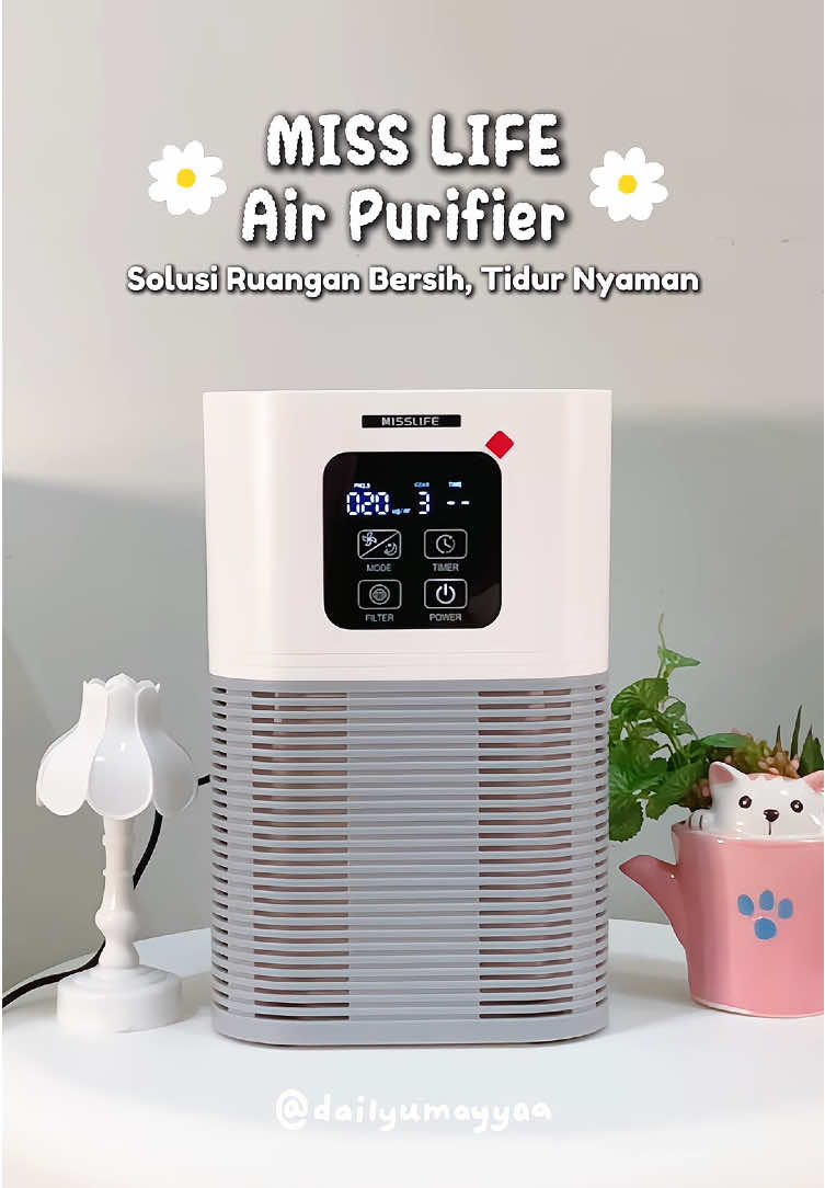 Yang punya alergi psti butuh ini. nafas lega bebas debu diruangan 🫶🏻💗 #airpurifier #misslife #homeliving #bebasdebu #airpurifierhepafilter 