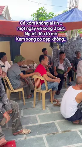 Cảm ơn các bác xem tiktok tin tưởng gọi em đến vẽ#cogaivetranh 