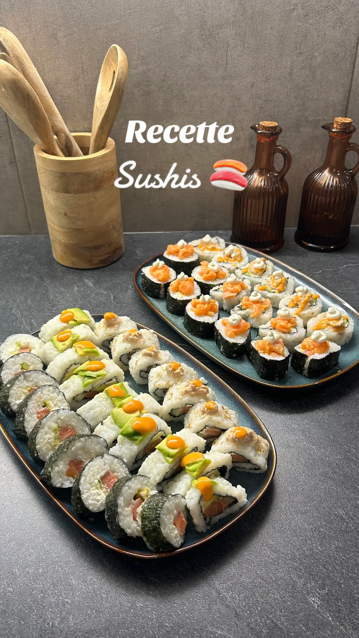 Meilleure recette de sushis 🍣🤩 #recette #sushis #idee #rapide 