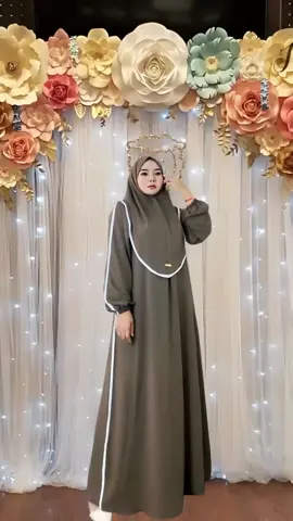 Fatimah abaya set hijab cringkle airflow by dereza style terbaru kekinian #dress #dresscantik #dressmewah #ootdfashion #trending 