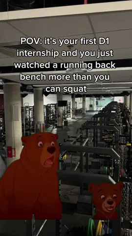 Or watching someone overhead press your bench 1RM like it’s nothing. Really shows you that there’s levels to this #strengthandconditioning #collegesports 