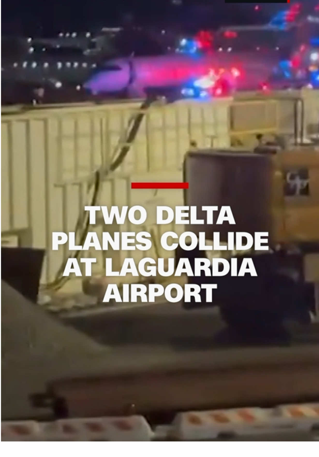 Two Delta Air Lines jets, operated by regional carrier Endeavor Air, collided on the taxiway at New York’s LaGuardia Airport on Wednesday night, injuring one person. #cnn #news