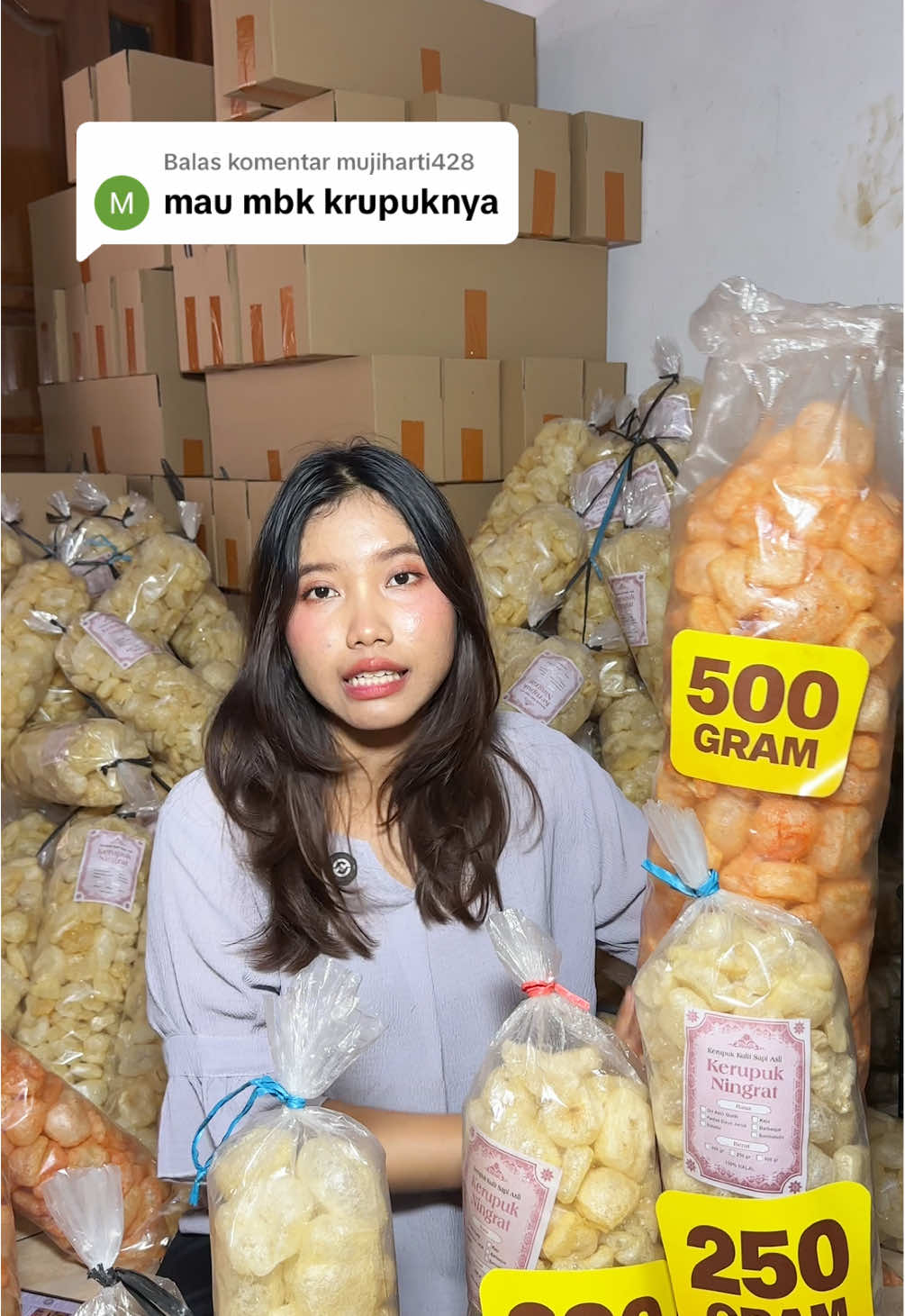 Membalas @mujiharti428 kerupuk kulit murah mulai 18ribuan aja 🥰 #kerupukkulit 