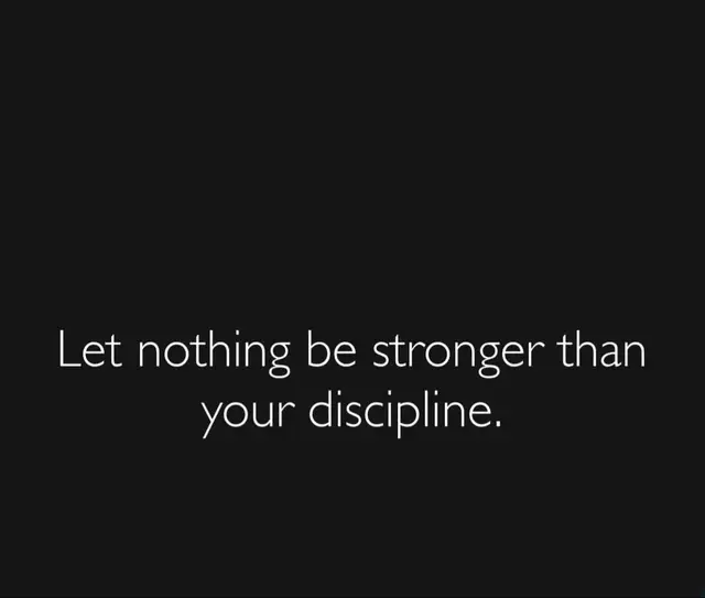 Discipline is the bridge between who you are today and who you are becoming!  It’s the force that fights “I don’t want to!” and the voice that knocks out “I want to quit!”  Discipline keeps us in the fight! Discipline touches the line!  Discipline sets the table for greatness!