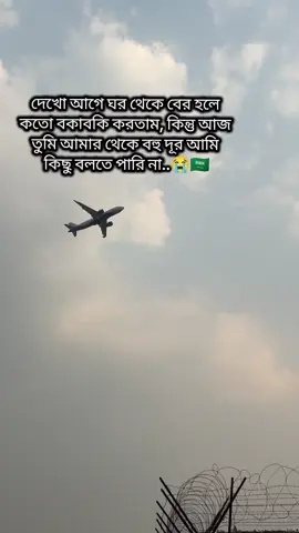 দেখো আগে ঘর থেকে বের হলে কতো বকাবকি করতাম, কিন্তু আজ তুমি আমার থেকে বহু দূর আমি কিছু বলতে পারি না..😭🇸🇦#foryoupage #প্রবাসীর_বউ✈️👰 #foryou #viralvideo #tiktokbangladesh 