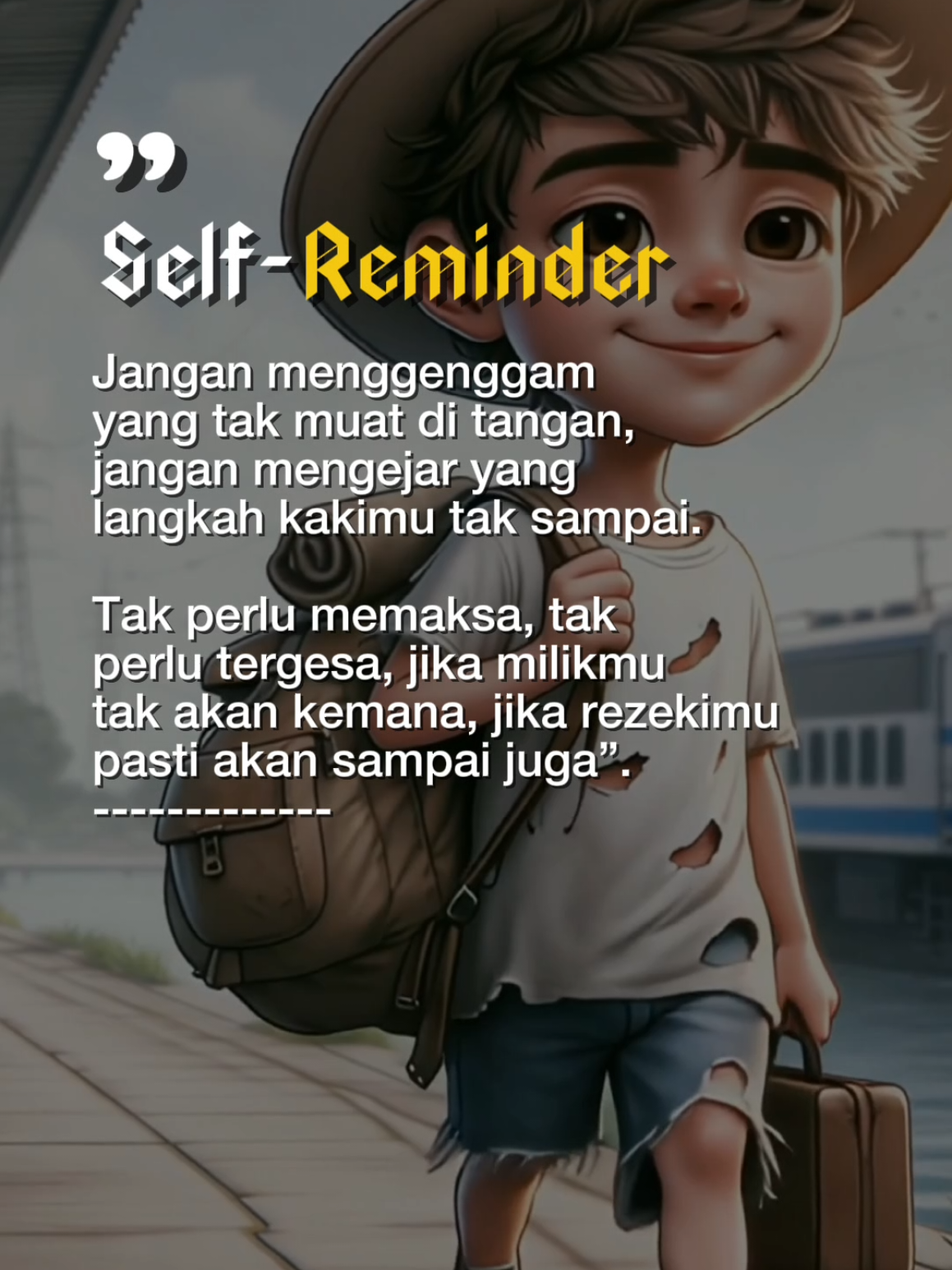 Jangan menggenggam yang tak muat ditangan