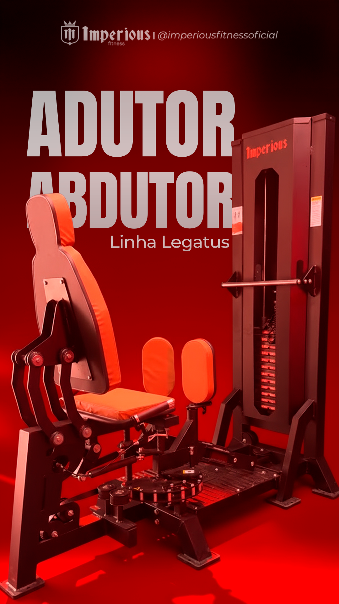 🔥 Adutora e Abdutora Legatus 🔥 O combo perfeito para potencializar seu treino de inferiores! 💪 Com design ergonômico, conforto no movimento e máxima eficiência, nossa linha Legatus garante amplitude, segurança e intensidade em cada repetição. 👉 Resultados de verdade para quem busca evolução no treino de pernas e glúteos. Imperious Fitness: tecnologia, desempenho e qualidade em cada detalhe. #ImperiousFitness #Legatus #TreinoDePernas #Adutora #Abdutora #Evolução