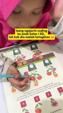 Membalas @Ummu_Mahira masyaAllah buku aktivitas coding ini ternyata manfaatnya bagus buat kecerdasan anak 🥰 #bukuaktivitasanak #bukucodinganak #bukuaktivitascoding #codinganak 