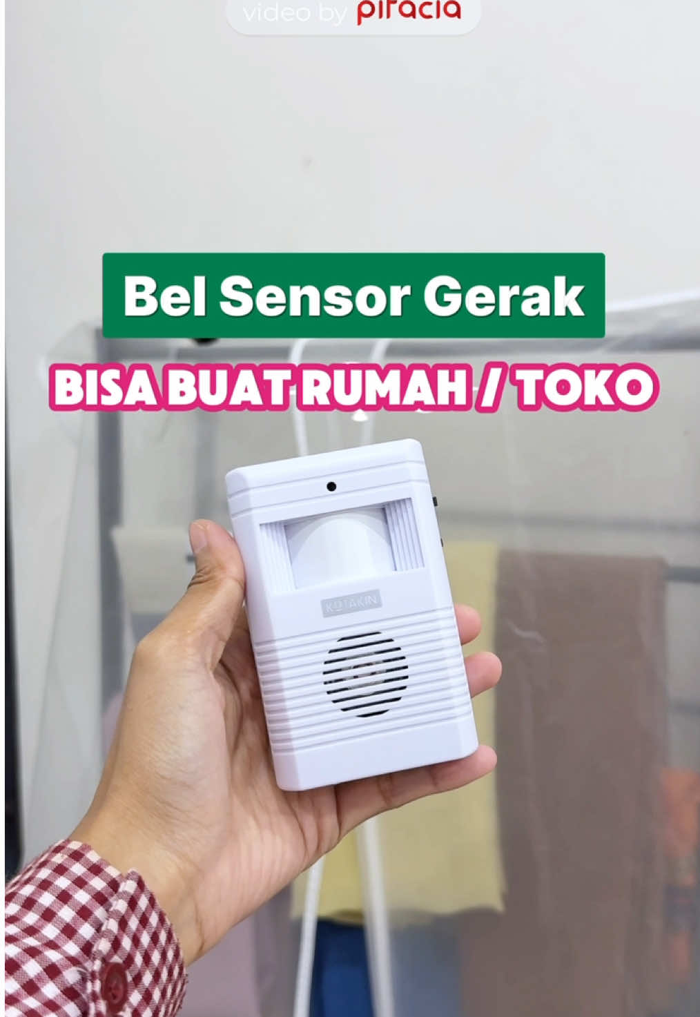 Buat Yang Punya Toko / Mah Pasang Dirumah Sabi Banget Nih Pasang Bel Pintu Yang Satu Ini 😍👍🏻 . #belpintu #belsensorgerak #belpintusensorgerak #belpintusensorgerakotomatis #belpintuwireless 