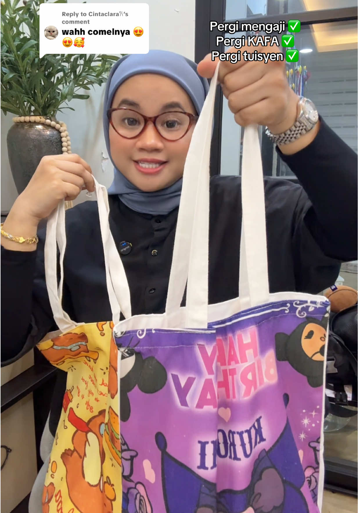 Replying to @Cintaclara𐙚 #begtuisyen #begmurah #kuromi #capybara 