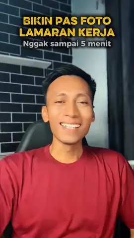cara buat pas foto lamaran kerja atau buku nikah sendiri tanpa ke studio foto #tipsandtricks #pasfoto #foto 