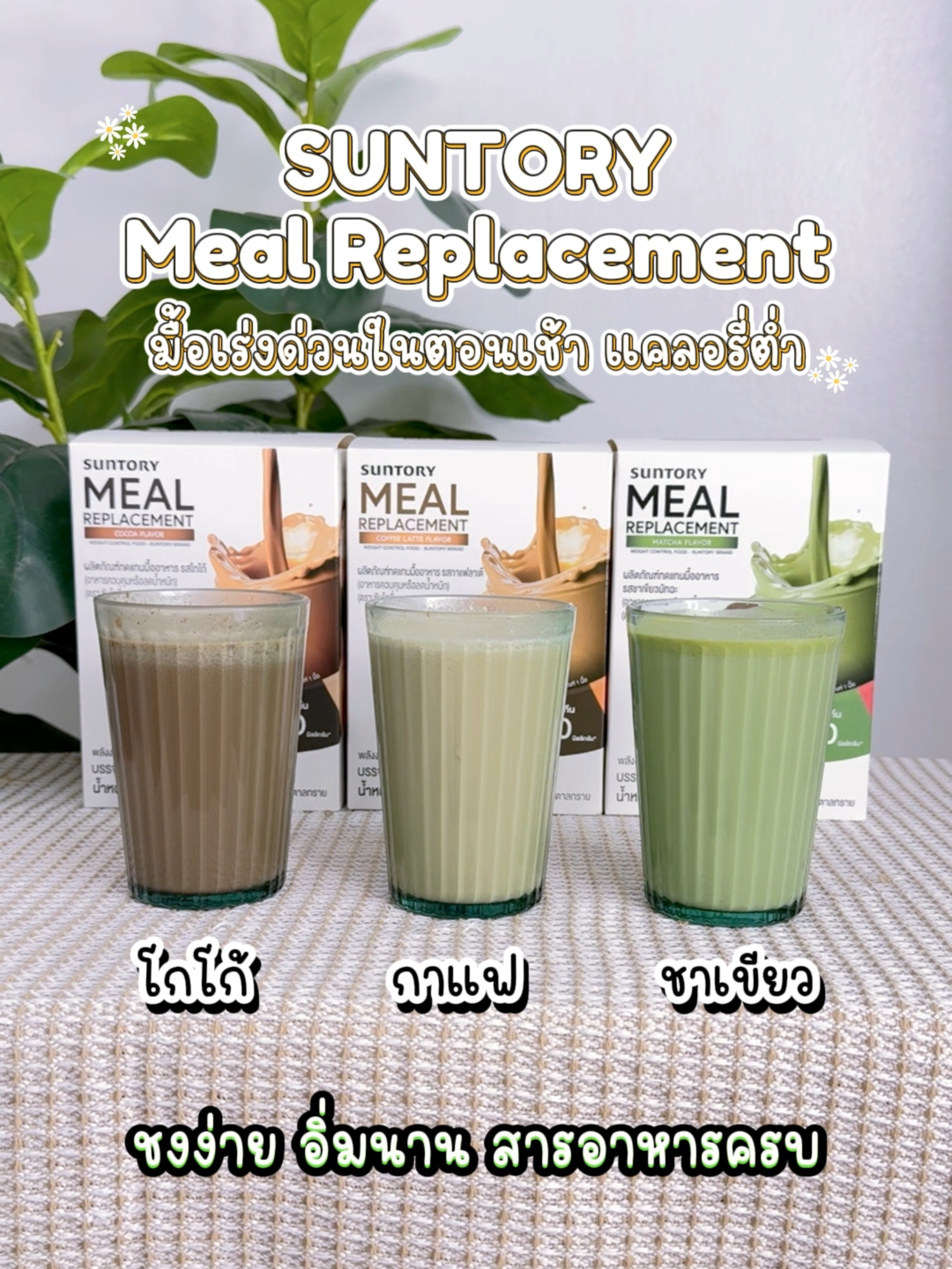 SUNTORY Meal Replacement ตัวช่วยมื้อเบาๆ แต่พลังงานจัดเต็ม ชงยังไงให้อร่อย?🥰 #Suntory #MealReplacement #อาหารทดแทน #ชงง่าย #ผอมได้ไม่ต้องอด #หุ่นดี #ร้านยาบีไคด์