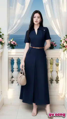 [Tặng kèm đai] Váy thiết kế dáng A thanh lịch #gusang #vaythietke #vaydutiec #vaycongso #xuhuong 