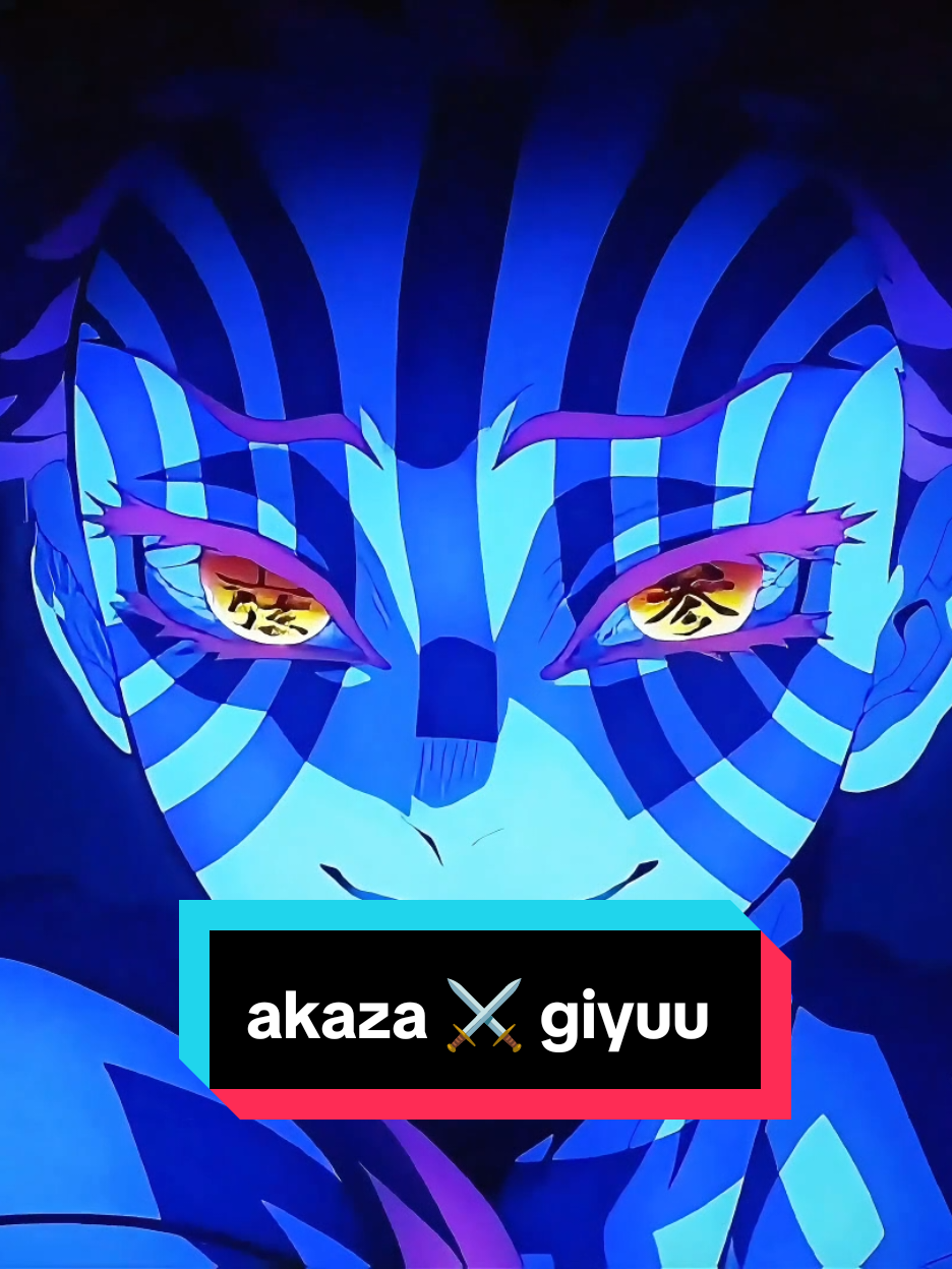 قتال توميوكا غيو ضد أكازا ❄️🥶💙#demonslayer #anime #a #t #k 