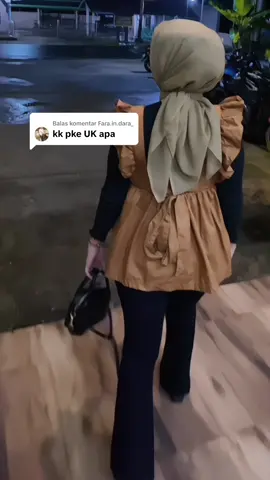 Membalas @Fara.in.dara_ aku pakai saiz L kak🥰 #blouse #ootdfashion 