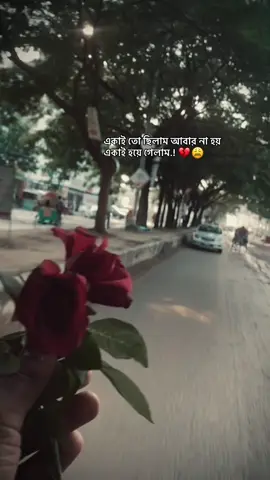 #একাই তো ছিলাম আবার না হয় একাই হয়ে গেলাম🤎😩