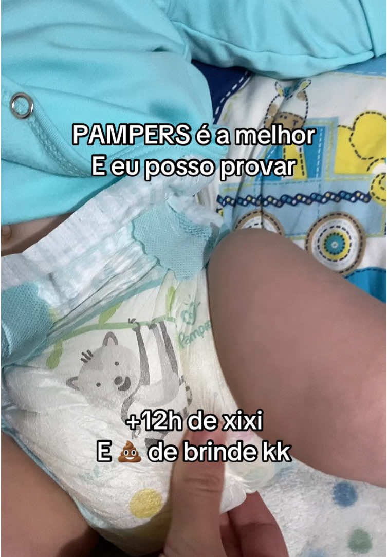 A melhor fralda da vida, por aqui ela faz sucesso. +12h segurando xixi e ainda um coco no final, roupa limpa, nenhum vazamento! 