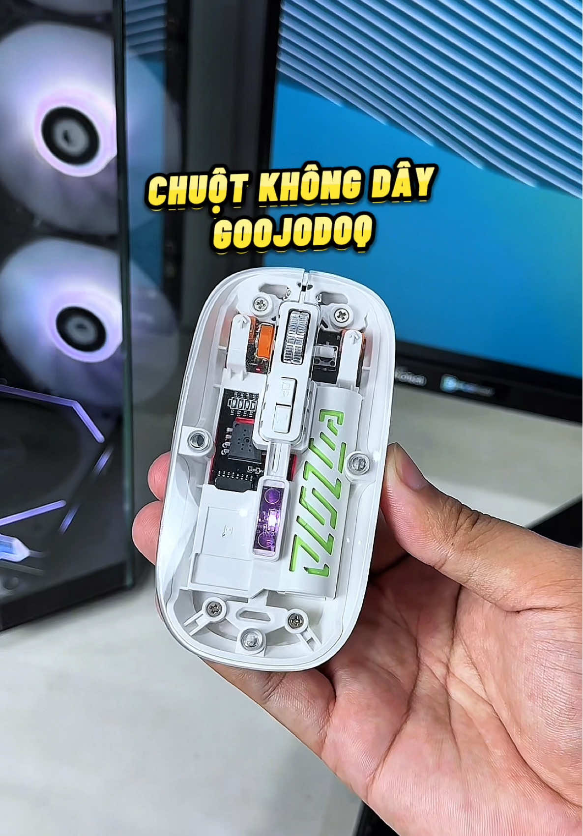 Chuột máy tính không dây GOOJODOQ trong suốt #chuotmaytinh #chuotkhongday #chuotgoojodoq #docongnghe #phukiendienthoai 