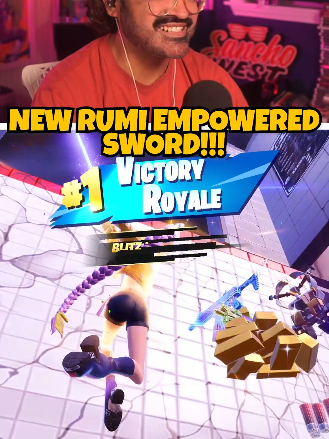 NEW Rumi Empowered Sword! 🟡#kpopdemonhunters #fortniteclips #fortniteskins #fortnitebr #fortnite