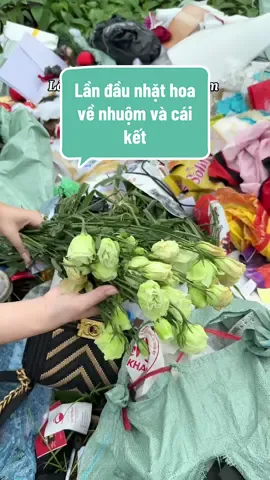 Lần đầu nhặt hoa về nhuộm và cái kết bất ngờ #camhoa  #xuhuongtiktok  #thichcamhoa 