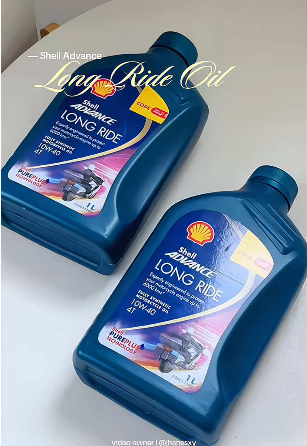 Shell Advance Long Ride Oil na pwede sa mga manual na motor #shelladvance #shelladvancelongride #changeoil 