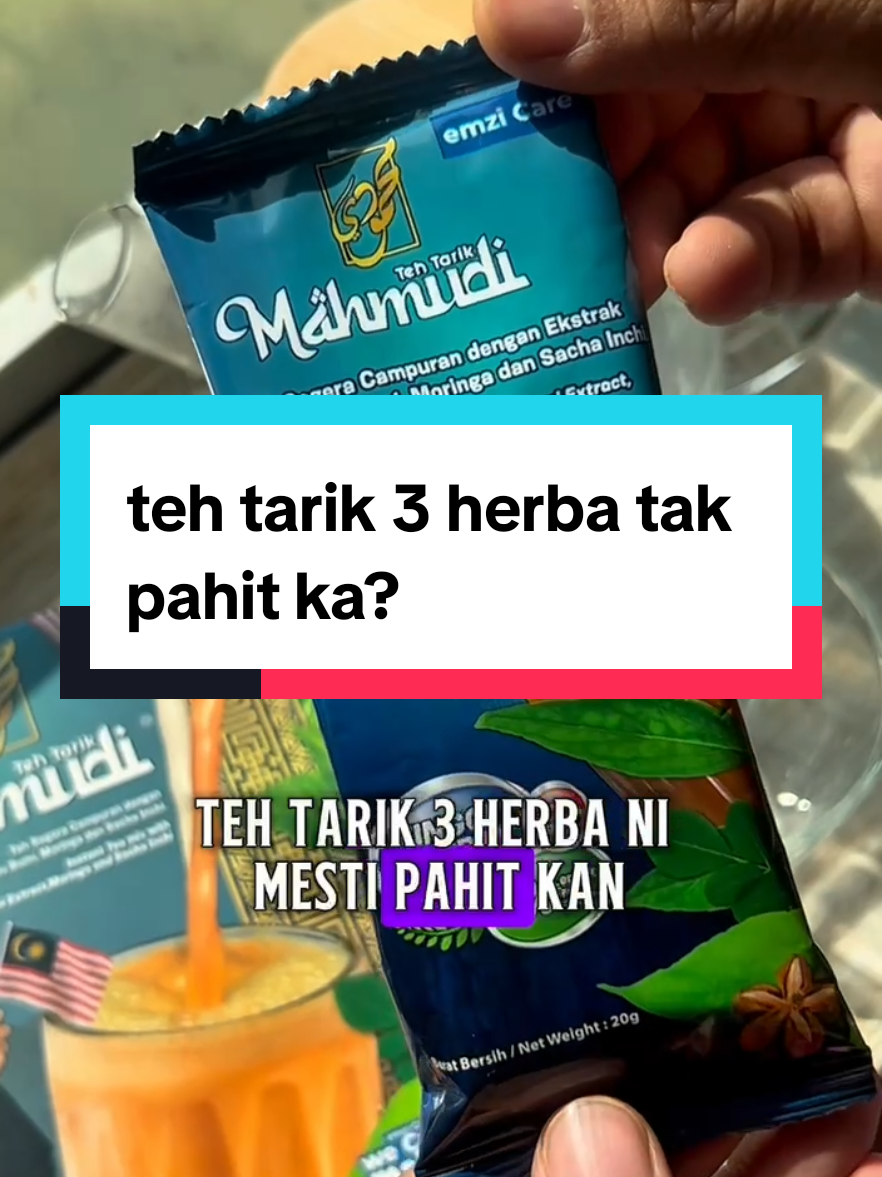 memang ada 3 herba tapi tak pahit pon...sedap sama mcm kat kedai, tapi yg ni versi lebih sihat sebab 8x lebih rendah gula 🥰 #tehtarikmahmudi #tehtarik3herba #gulatinggidalamdarah #emzicare #cepatletih  AnisEmzi