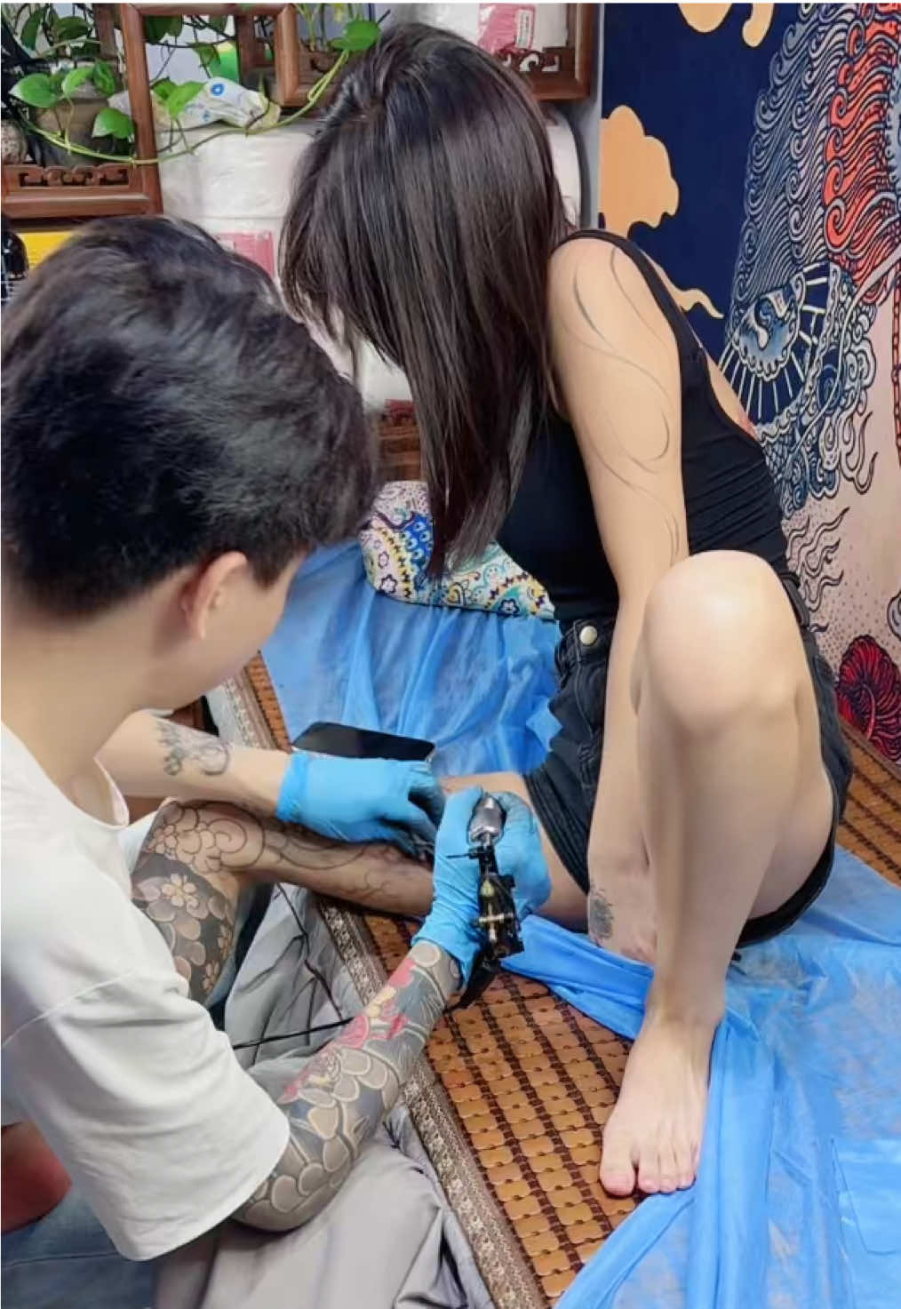 #纹身#문신 #여자친구 #소녀 #미녀 