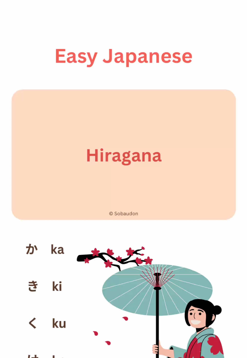 Learn hiragana through a fun way for Japanese beginners #nihongo #learnjapanese #japaneseforbeginners #hiragana #n5 
