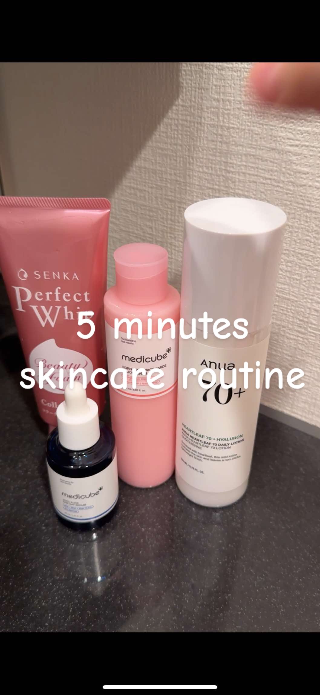 Morning skincare routine 🧚🧴🌸 #morningroutine #skincareroutine #lifeinjapan #japaneseskincare 