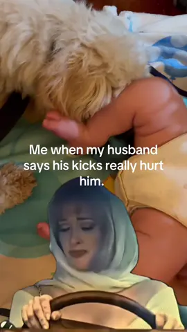 5 months of being kicked in the sides and ribs. You got this dad 🤣 #CapCut #babykicks👣 #babykicksdad #activebabyboy #funny 