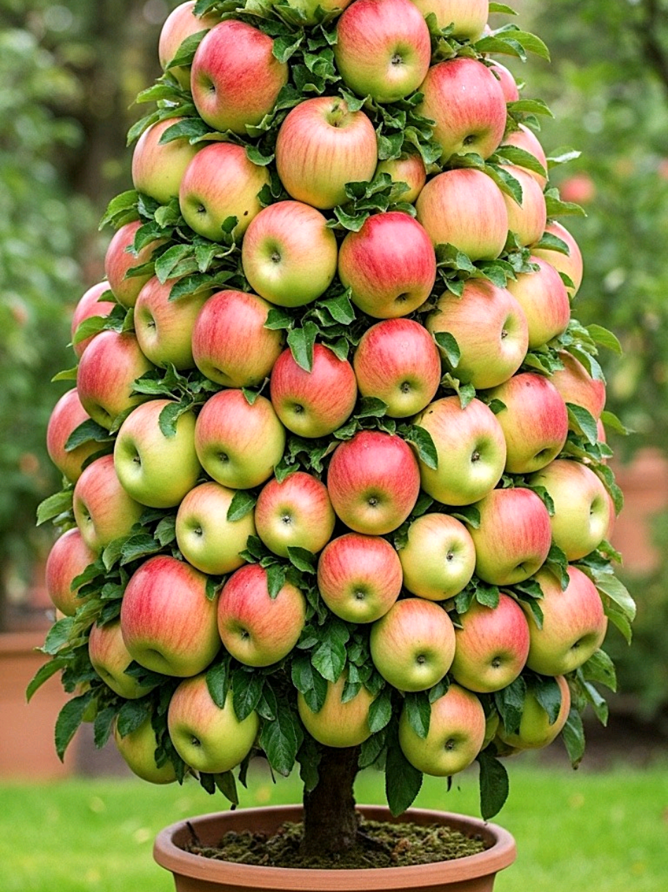 How to grow apples with oranges 🍏🍊 #foryoupage #grow #trending #fruit 