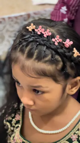 বেবি হেয়ারস্টাইল টিউটোরিয়াল 🎀🌸 এবং মেকআপ 💜🎀 #v#viral#v#viralv#Vlogm#makeupSylhet