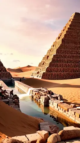 How the pyramids were made #pyramids #desert #alien #ai #foryou