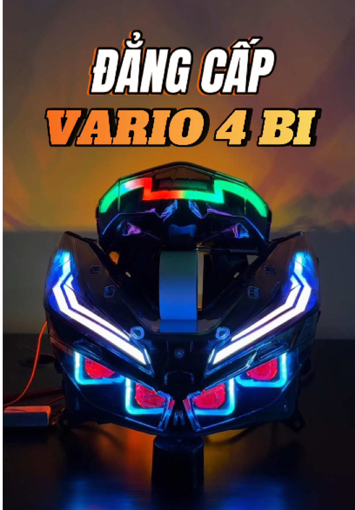 Lên quả combo 4 bi này thì quá ngầu luôn anh em ạ! 🤩 #dpauto #audi #vario #vario150 #vario125 