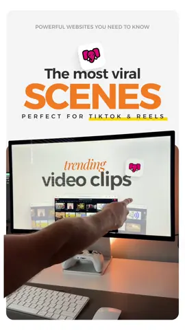 Viral clips for viral videos 🎬 This websites lets you download popular scenes from TV shows to use on your next video. You can: 👉 search for shows you love  👉 grab green screen footage 👉 download for free with a watermark This is great for creators as it allows you to express yourself through clips people are already familiar with, perfect for reaction videos. #creatortools #videotools #productivity #motiongraphics