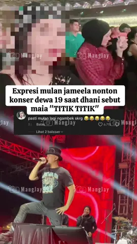 Mulan Jameela's reaction when Ahmad Dhani mentioned 