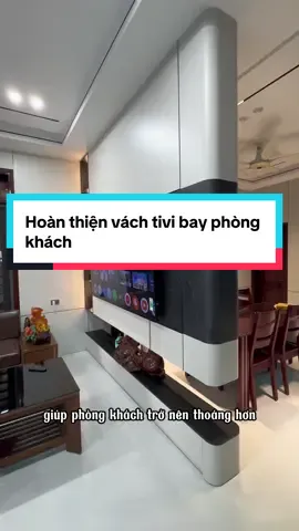 Vách tivi Bay Phòng khách #dinhvanviet #noithat #vachtivibay 