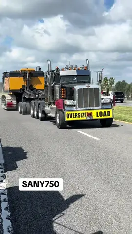 Brick by Brick, Day by Day 🧱 #burnsedtransport #heavyequipment #heavyequipment #sany #peterbilt 
