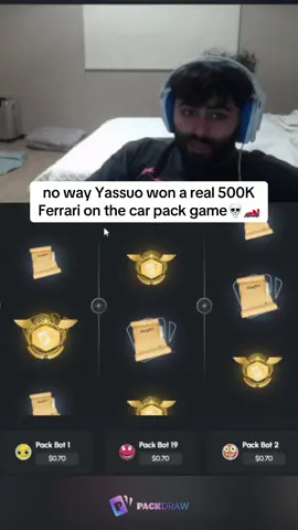 no way Yassuo won a real 500K Ferrari on the car pack game💀🏎️ #kickstreaming 